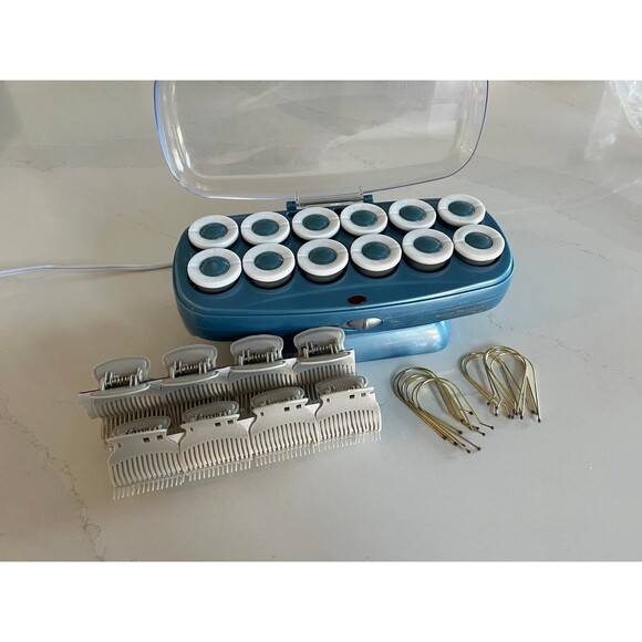 Babyliss Pro Nano Titanium 12 Jumbo Hot Rollers No Box with clips - Picture 1 of 7